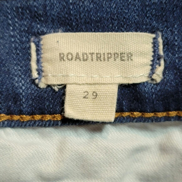 Madewell Roadtripper High Rise Skinny Jeans Raw Hem Stretch Denim Casual Size 29 - Picture 13 of 16